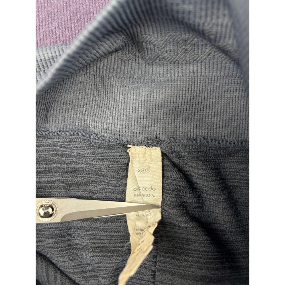 Avocado Seamless High Waisted Leggings Bundle Purple Grey Mens XS/S Yoga Lot 2